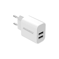 آداپتور شارژر دو پورت راک رز | RockRose Casa A2 Dual Port 12W 2.4A Power Adapter