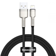 کابل شارژ سریع و انتقال داده لایتنینگ بیسوس Baseus Cafule Metal Lightning Cable 1m 2.4A