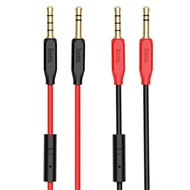 کابل صدا میکروفون دار هوکو Hoco UPA12 AUX With Mic Cable 1m