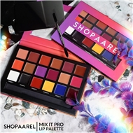 پالت رژلب 18 رنگ همراه با براش شوپارل SHOPAAREL اورجینال
