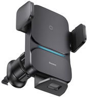 پایه نگهدارنده و شارژر وایرلس موبایل خودرو بیسوس Baseus Wisdom 15W Wireless Charger Air Vent Car Mount Holder