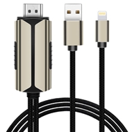 کابل چند سر اچ دی ام آی به لایتنینگ و یو اس بی 2 متری کوتتسی Coteetci HDMI to Lightning USB Cable 33022