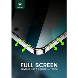 گلس تمام صفحه تمام چسب آیفون گرین لاین Apple iPhone 14 Green Lion 3D Elegant
