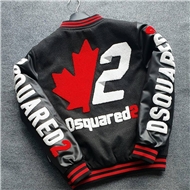 ژاکت بامبر مردانه طرح استین چرم برند دسکوارد Dsquared²