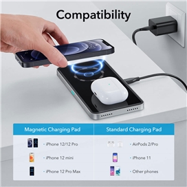 شارژر بیسیم رومیزی ESR 2-in-1 Magnetic Wireless Charger (HaloLock)