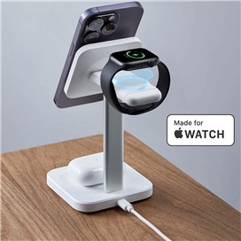 شارژر بیسیم رومیزی ESR HALOLOCK 3IN1 WATCH MAGNETIC MAGSAFE WIRELESS CHARGER