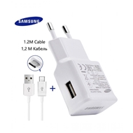 شارژر اصلی سامسونگ همراه با کابل Samsung Travel Adapter Charging 1.55A