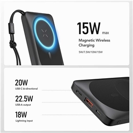 پاور بانک وایرلس برند وگر مدل VEGER MagOn Magnetic Wireless Power Bank 10000mAh