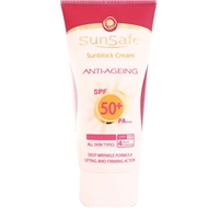 کرم ضد آفتاب وضد چروک رنگی spf50 سان سیف