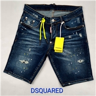 شلوارک جین زاپ دار آبی تیره dsquared