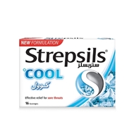 مسکن گلودرد و خنک کننده حاوی منتول Strepsils بسته 16 عددی