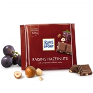 شکلات با مغز فندق و کشمش Ritter sport بسته 100 گرمی