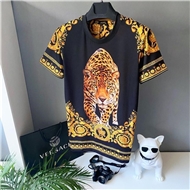 تی شرت طرح چاپی پلنگ و کلاسیک مردانه ورساچه