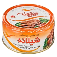 کنسرو ماهی تون با روغن 120 گرمی شیلانه