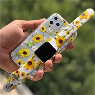 قاب گوشی و بند اپل واچ گل آفتاب گردان کد C2016