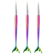 قلم طراحی ناخن طرح پری دریایی مدل 2020 مجموعه 3 عددی
