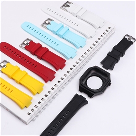 بند و گارد اپل واچ سری لاکچری Luxury Metal Cases Fullbody Protection Silicone apple Watch 44/45 mm