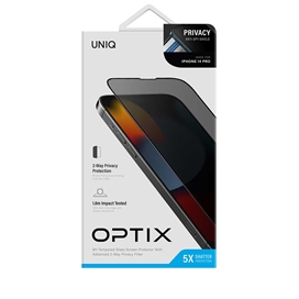 گلس یونیک برای گوشی آیفون 14 پرو مدل UNIQ OPTIX PRIVACY iPhone 14 Pro