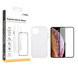 ست قاب و گلس آیفون 11 | JCPal Dou Crystal Protective Set (Case + Glass Screen Protector) iPhone 11