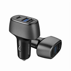 شارژر فندکی سه پورت پاور دلیوری راک رز | RockRose Safari PQ2 Triple Port 42W PD & QC 3.0 Car Charger