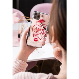 قاب آینه ای Apple iphone 11 Pro Kingxbar Swarovski Heart Series
