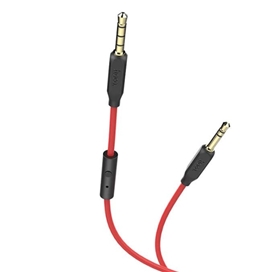 کابل صدا میکروفون دار هوکو Hoco UPA12 AUX With Mic Cable 1m