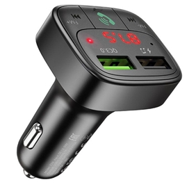 شارژر فندکی سریع با قابلیت پخش موسیقی و تماس هوکو Hoco E59 Car Charger FM Transmitter