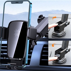 پایه نگهدارنده و شارژر وایرلس راک Rock RAM0010 15W Wireless Charger Car Holder