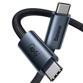 کابل تایپ سی به تایپ سی بیسوس Baseus Flash Series USB4.0 Data cable Type-c to Type-c CASS010014