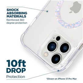 قاب آیفون 14 پرو مکس برند کیس میت مدل Case-Mate Clear Twinkle Diamond with Magsafe