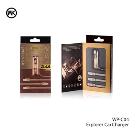 شارژر فندکی WK Design WP C04 Explorer 3 in 1