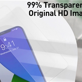 محافظ صفحه نمایش شیشه ای دوتایی بیسوس آیفون Baseus 0.3mm Glass iPhone 12 Pro Max