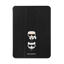 کیف چرمی آیپد پرو 12.9 اینچ طرح کارل و گربه CG Mobile iPad Pro 12.9 2020/2021 Cat Karl Lagerfeld Leather Case
