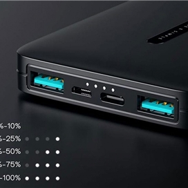 پاوربانک 10000 جویروم 2.1 آمپر Joyroom Dual USB Power Bank JR-T012