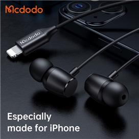 هندزفری سیمی لایتنینگ مک‌دودو MCDODO Earphone Earbuds Audio Lightning HP-1040