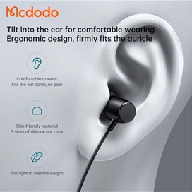 هندزفری سیمی لایتنینگ مک‌دودو MCDODO Earphone Earbuds Audio Lightning HP-1040