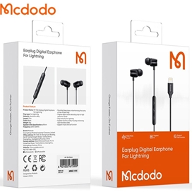 هندزفری سیمی لایتنینگ مک‌دودو MCDODO Earphone Earbuds Audio Lightning HP-1040