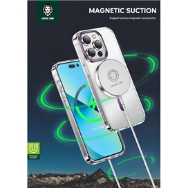 قاب مگ سیف مات آیفون 14 پرو مکس گرین Green iphone 14 Pro Max Matte Magsafe Case