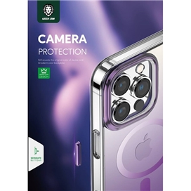 قاب رنگین کمانی مگ سیف آیفون 14 پرو مکس گرین Green iphone 14 Pro Max Rainbow Magsafe Case