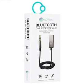 گیرنده بلوتوث خودو به همراه کابل صدا آی یو ایکس کوتتسی Coteetci Bluetooth 5.0 AUX Car