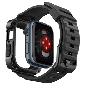 بند و کاور اپل واچ اسپیگن سایز 45 | Spigen Tough Armor Pro Metal Apple Watch Series 8/7 Case