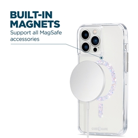 قاب آیفون 14 پرو مکس برند کیس میت مدل Case-Mate Clear Twinkle Diamond with Magsafe