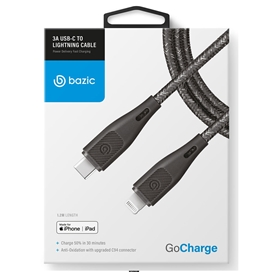 کابل USB-C به لایتنینگ بازیک سری GOCHARGE با استاندارد C94