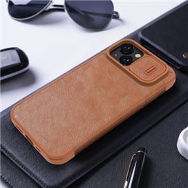کیف چرمی نیلکین آیفون Apple iPhone 14 Plus Nillkin Qin Pro Leather Case دارای محافظ دوربین