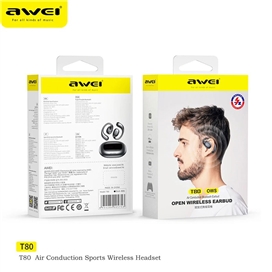 ایربادز اوی مدل Awei T80 Wireless Bluetooth OWS Air Conduction Earbuds