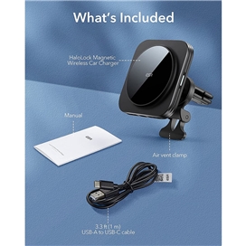 هولدر خودرو و شارژر وایرلس یونیک | Uniq Magnea Universal Car Mount Kit