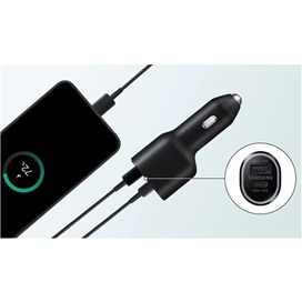 شارژر فندکی اصلی سامسونگ Samsung EP-L4020 Car Charger Duo توان 25 وات