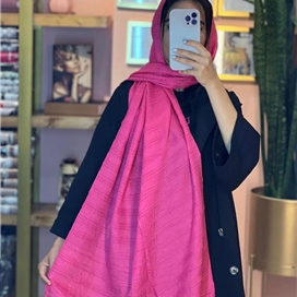 شال زنانه پلیسه طرح کرکره ای کالکشن تابستان 1401