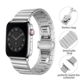 بند اپل واچ استیل جیتک مدل G-Tech Bracelet Strap For apple watch band 44/45/49mm