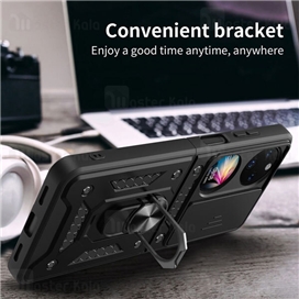 گارد محافظ ضد ضربه انگشتی Huawei P50 Pocket SHUNIJA Case دارای محافظ دوربین